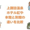 上諏訪温泉ホテル紅やの本館と別館の違いを比較！どっちがいいか選び方を解説