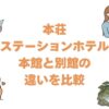 本荘ステーションホテルの本館と別館の違いを比較！どっちがいいか解説