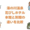 湯の川温泉花びしホテルの本館と別館の違いを比較！どっちがいいか解説