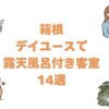 箱根のデイユースで露天風呂付き客室14選！カップル向けの安い宿と食事付き